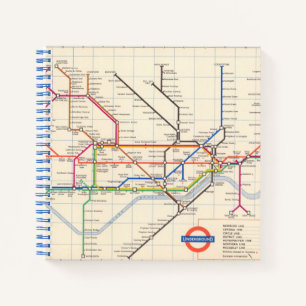 London's Underground Map Notebook