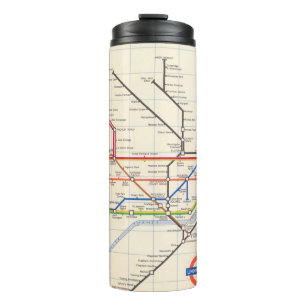 London's Underground Map Thermal Tumbler