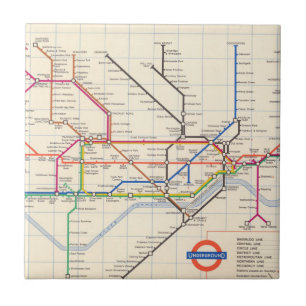 London's Underground Map Tile