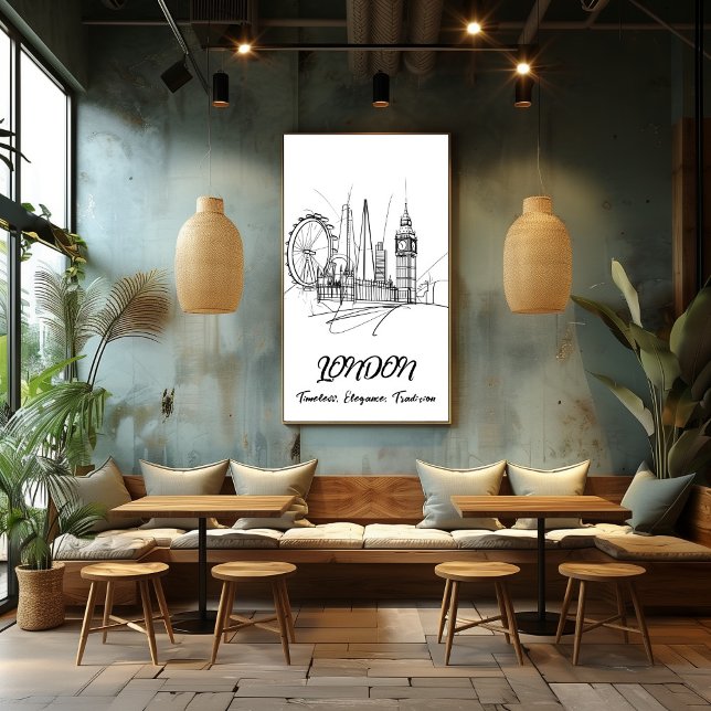 Londres: Elegancia Atemporal - Arte Lineal Poster (Creator Uploaded)