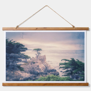 Lone Cypress Pebble Beach Hanging Tapestry