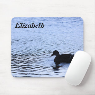 Lone Duck Wildlife Lake Water Ripples Photography Mouse Mat