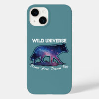 Lone Galaxy Wolf Silhouette (wild universe)