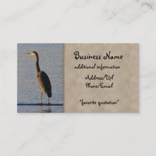 Lone Heron Business Card