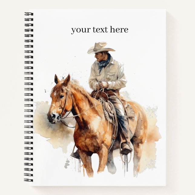 Lone Horizon Watercolor Ranger Notebook (Front)