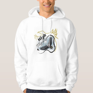 Lone hunter majestic bird blue hoodie