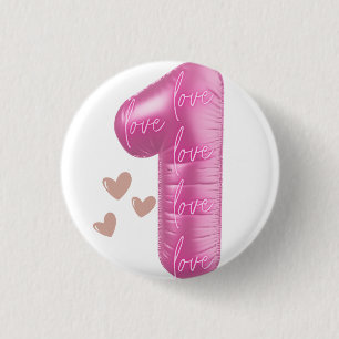 LONE LOVE – Unity, Peace & Positive Vibes 3 Cm Round Badge