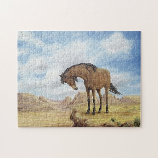 Lone Mustang Puzzle (Horizontal)