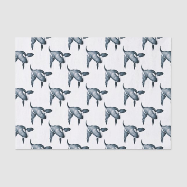 Lone Orca Tissue Paper (Front)