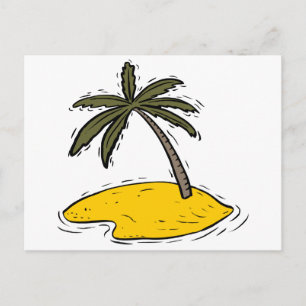 Lone Palm Tree Postcard