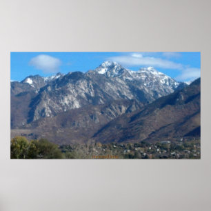 Lone Peak Mountain Utah  2012 22x12 print