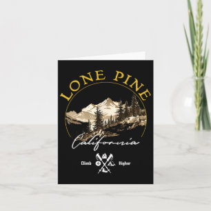 Lone Pine Retro Vintage Apparel - Lone Pine Souven Card