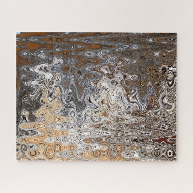 Lone Pine River Abstract 8, 2018  | SVP Images Jigsaw Puzzle (Horizontal)