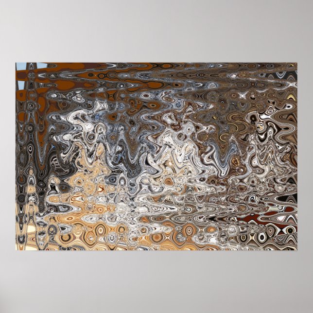 Lone Pine River Abstract 8, 2018  | SVP Images Poster (Front)