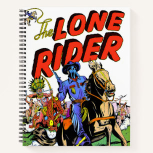 Lone Rider And The Apache Vintage Comics Notebook