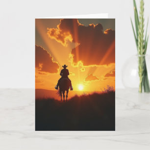 Lone Rider Fathers Day Card