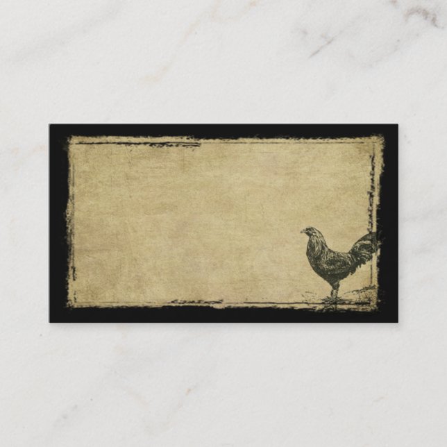 Lone Rooster- Prim Biz Cards (Front)
