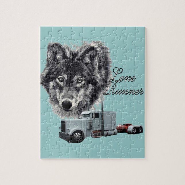 Lone Runner Jigsaw Puzzle (Vertical)