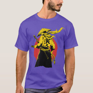 Lone Samurai also known as Ronin in Yellow Red and T-Shirt