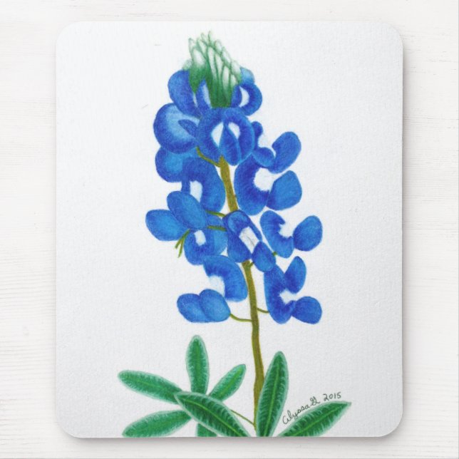 Lone Star Bluebonnet Mousepad (Front)
