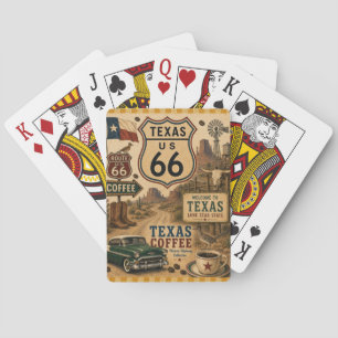 Lone Star Highway 66 Longhorn Gamble Playing Cards