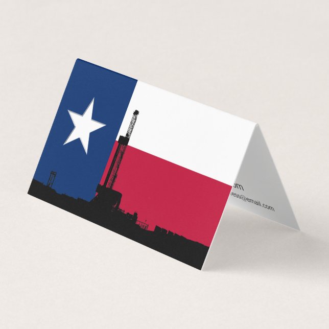 Lone Star Oil Drilling Rig Business Card (Front)