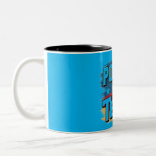 Lone Star State Strength: Power of Texas Mug" Two-Tone Coffee Mug