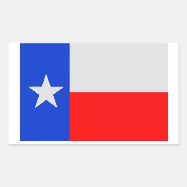 Lone Star Texas Flag Rectangular Sticker (Front)