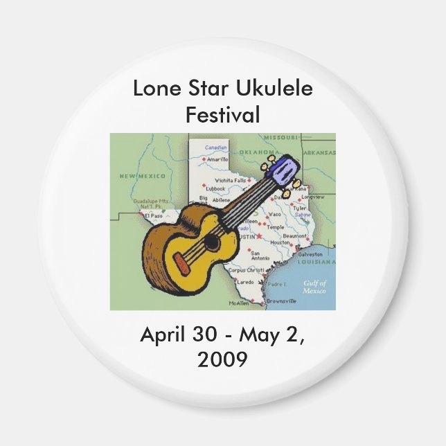 Lone Star Ukulele Festival Magnet (Front)