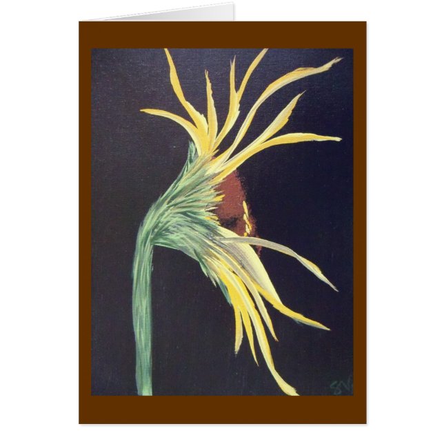 "Lone Sunflower" (Front)