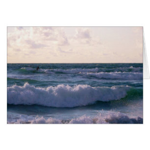 Lone Surfer at Fistral Beach Newquay Cornwall UK