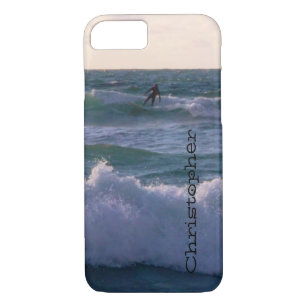 Lone Surfer at Fistral Beach Newquay Cornwall UK Case-Mate iPhone Case