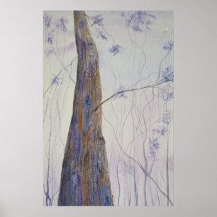 Lone Timber Watercolor Poster