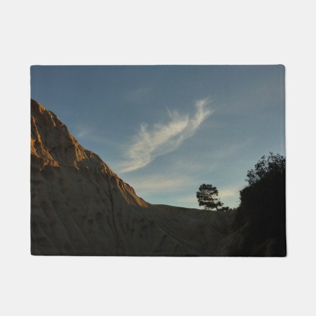 Lone Torrey Pine California Sunset Landscape Doormat (Front)