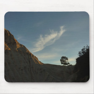 Lone Torrey Pine California Sunset Landscape Mouse Mat