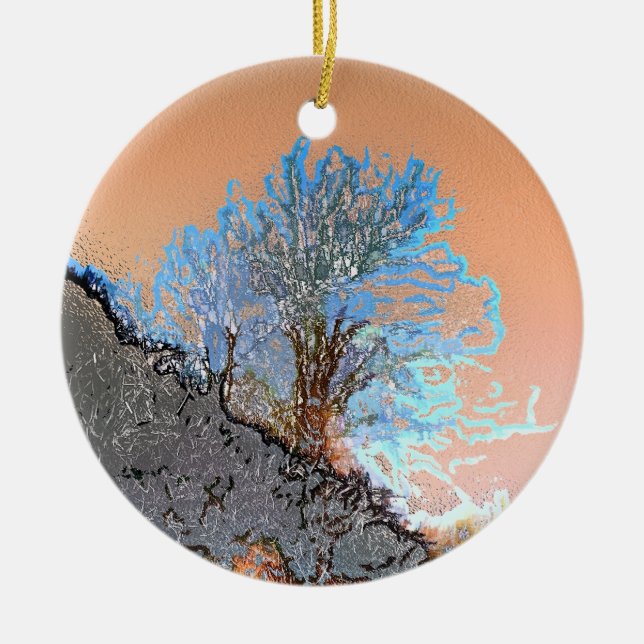 LONE TREE CERAMIC TREE DECORATION (Front)