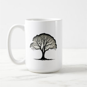 Lone Tree Silhouette Mug - 15 oz Classic Design