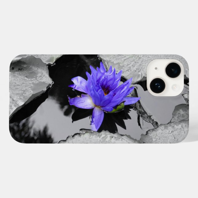 Lone Water Lily iPhone Case (Back (Horizontal))