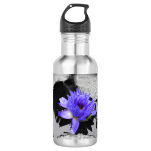 Lone Water Lily Stainless Steel Water Bottle
