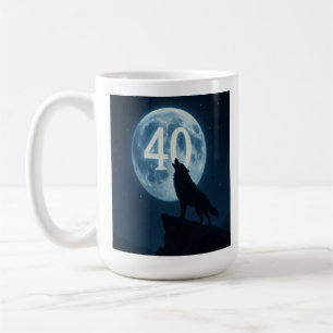 Lone Wolf at 40: Birthday Moon Mug