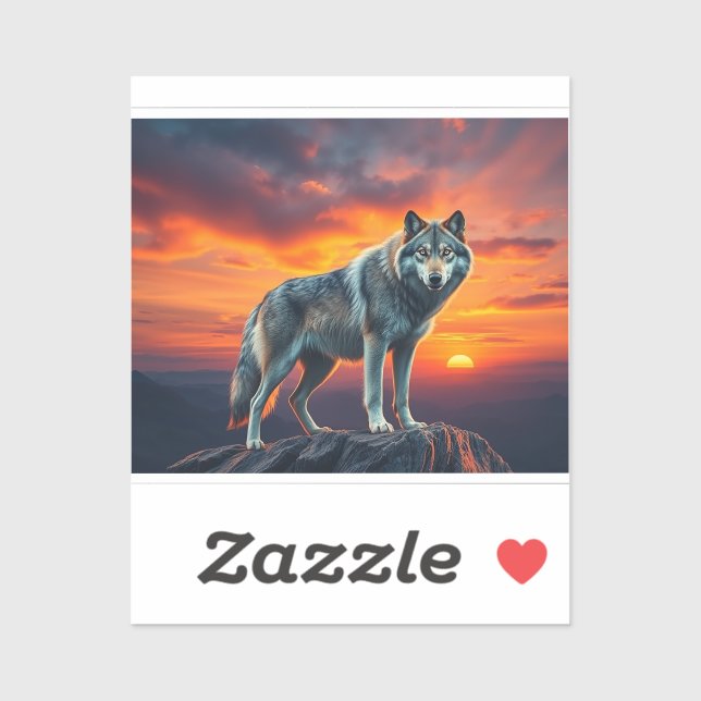 Lone Wolf at Sunset (Sheet)
