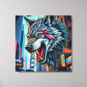 lone wolf  canvas print