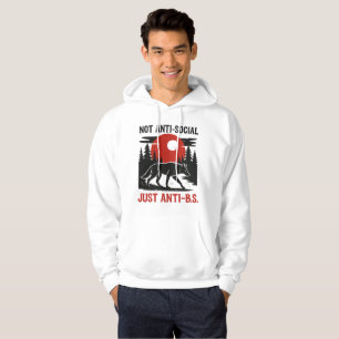 Lone Wolf Code – Not Anti-Social, Just Anti-B.S. Hoodie