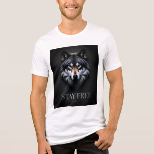 Lone Wolf Design - Stay Free Tri-Blend Shirt