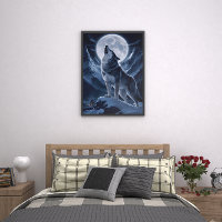 Lone Wolf Dominates Snowy Summit