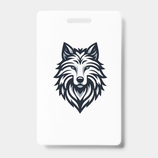 Lone Wolf Emblem ID Badge (Front)