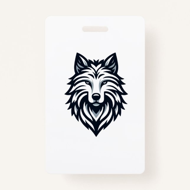 Lone Wolf Emblem ID Badge (Front)
