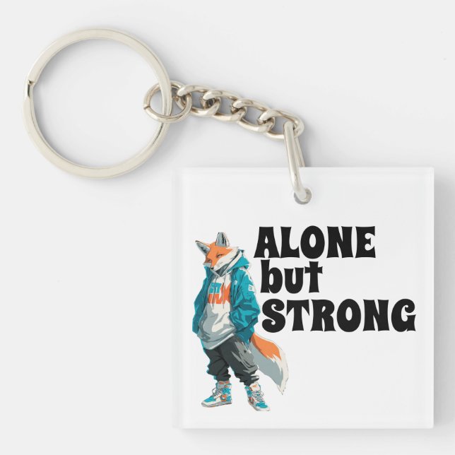 Lone Wolf Energy 🐾 Majestic Wolf Graphic Tee - "A Key Ring (Front)