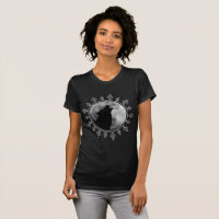 Lone Wolf full moon mandala she wolf modern