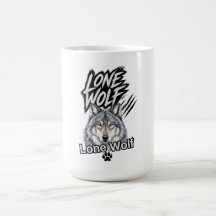 Lone Wolf Graphic Mug